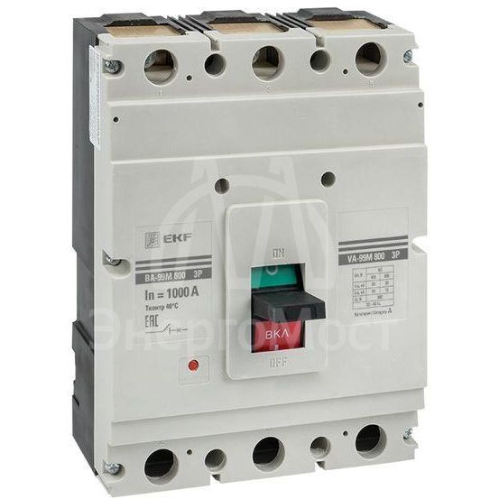 Выключатель автоматический 3п 800/1000А 50кА ВА-99М EKF mccb99-800-1000m