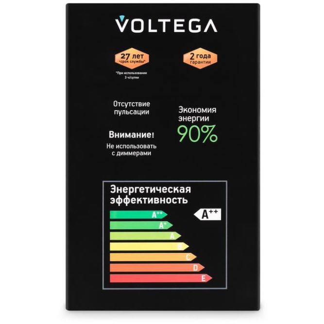 Лампа светодиодная филаментная Loft 271 G125 4Вт 3000К E27 Voltega 8523