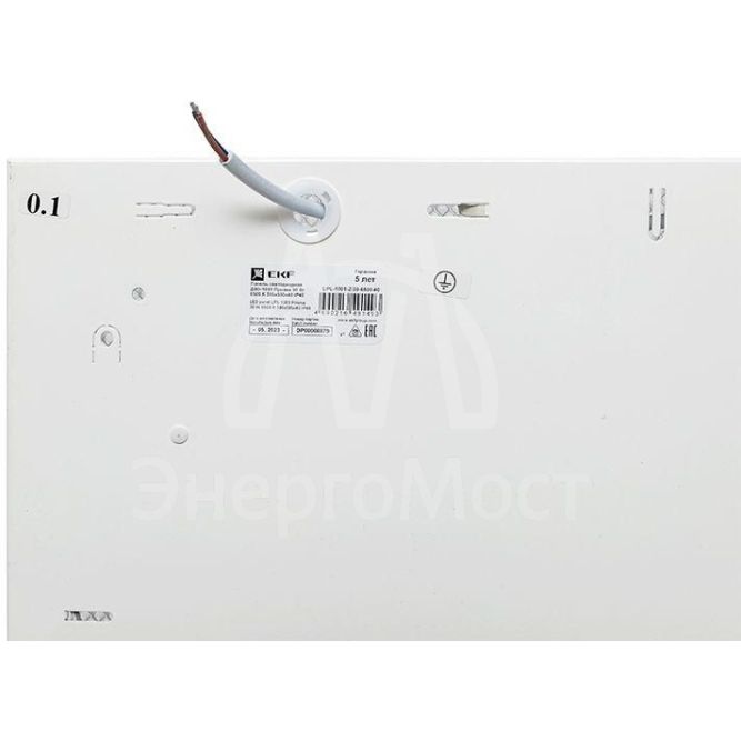 Светильник светодиодный ДВО-1001 30Вт 6500К IP40 595х595х40 призма панель EKF LPL-1001-Z-30-6500-40