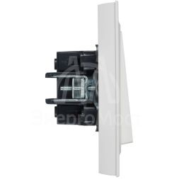 Выключатель 2-кл. СП BRITE ВСР10-2-0-БрАБ 10А в сборе арктич. бел. IEK BR-V20-0-10-K91-F