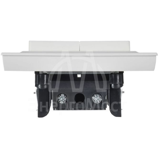 Выключатель 2-кл. СП BRITE ВСР10-2-0-БрАБ 10А в сборе арктич. бел. IEK BR-V20-0-10-K91-F