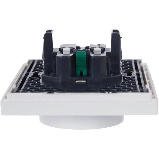 Розетка 2-м СП FORTE&amp;amp;PIANO FP224 16А с заземл. без защ. шторок безвинт. крепл. бел. IEK FP-R21-16-1-K01