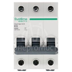 Выключатель автоматический (АВ) B 16А 3P 4.5кА 400В City9 Set SE C9F14316