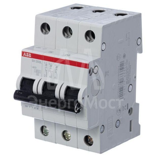 Выключатель автоматический модульный 3п C 50А 4.5кА SH203L C50 ABB 2CDS243001R0504