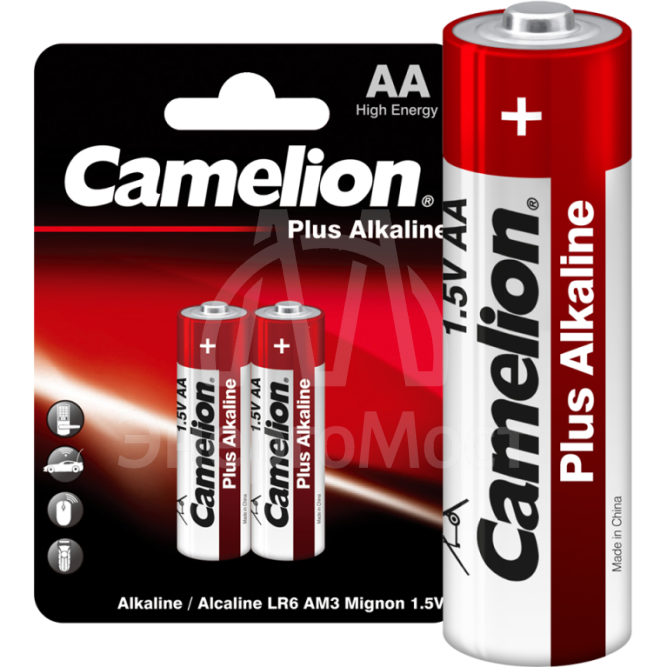 Элемент питания алкалиновый LR LR6 BL-2 (блист.2шт) Camelion 1652