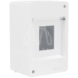 Щиток 4 мод настенный без дверцы бел. DKC F04W0W0