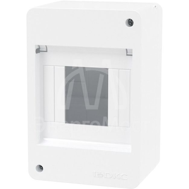 Щиток 4 мод настенный без дверцы бел. DKC F04W0W0