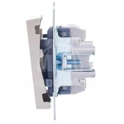 Механизм выключателя проходн. с инд. 1-кл. СП VESNA кремов. LEZARD 742-0388-114