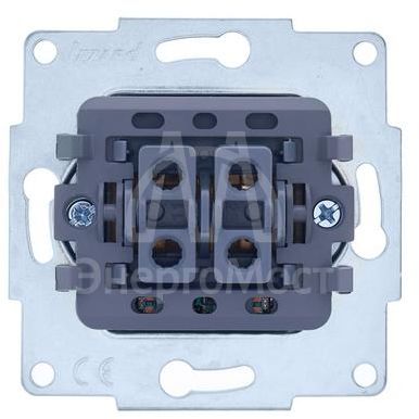 Механизм выключателя проходн. с инд. 1-кл. СП VESNA кремов. LEZARD 742-0388-114