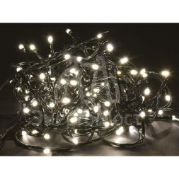 Гирлянда &amp;quot;Нить&amp;quot; 10м 100LED тепл. бел. IP20 провод зел. 230В с контроллером 8 режимов IEK LGDB110-1-100-10-G-S-20