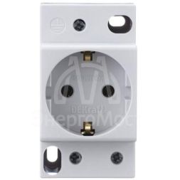 Розетка 16А 220В 2P+PEN на DIN-рейку PM-102 SchE 18012DEK