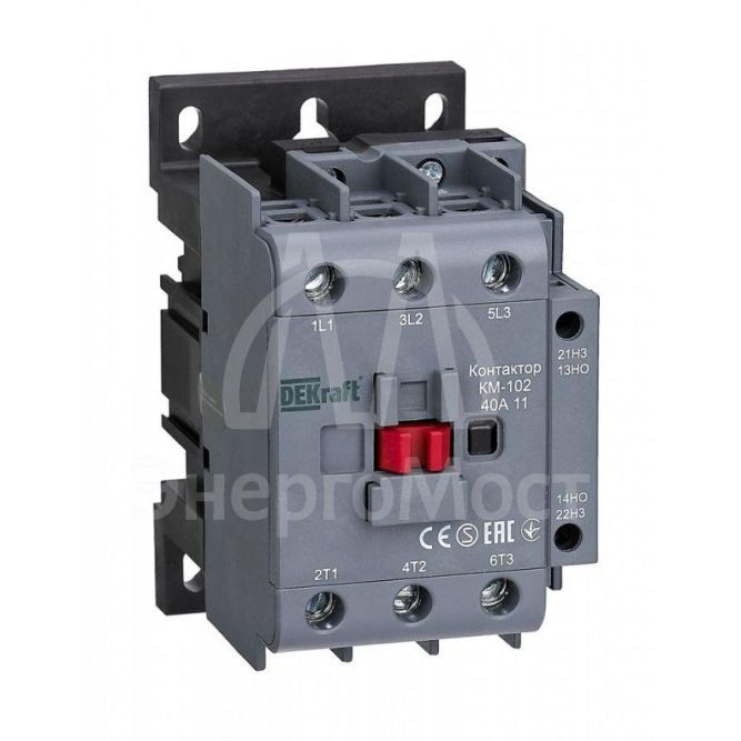 Контактор КМ-102 3п/40А 1НО+1НЗ 230В AC SchE 22006DEK