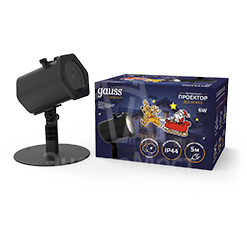 Проектор светодиодный Holiday Дед Мороз анимирован. картинка IP44 GAUSS HL090