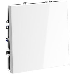 Переключатель перекрестный 1-кл. СП S70 механизм бел. глянцевый Voltum VLS010501