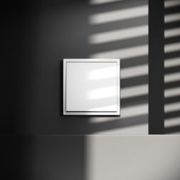 Переключатель перекрестный 1-кл. СП S70 механизм бел. глянцевый Voltum VLS010501