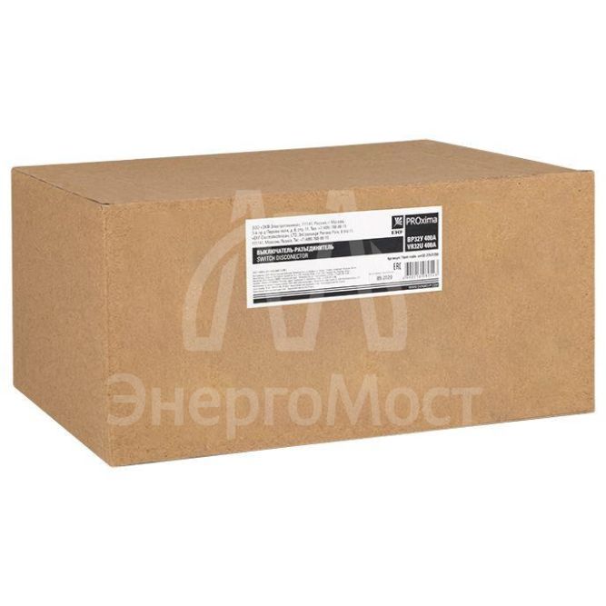 Выключатель-разъединитель ВР32У-37B31250 400А 1 напр. с дугогасит. камерами съемная лев./прав. рукоятка MAXima EKF uvr32-37b31250