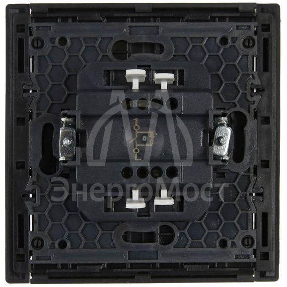 Выключатель 1-кл. СП FORTE&amp;amp;PIANO 10А FP302 с индикацией сер. IEK FP-V10-1-10-1-K03