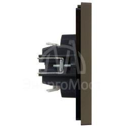 Выключатель 1-кл. СП FORTE&PIANO 10А FP302 с индикацией сер. IEK FP-V10-1-10-1-K03