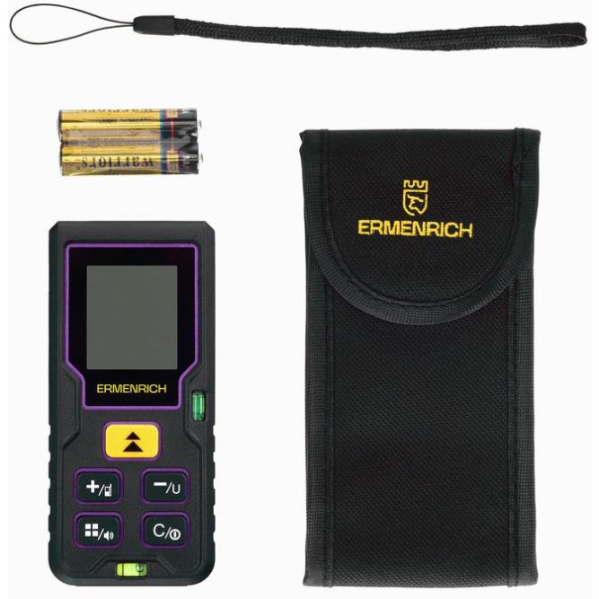 Рулетка лазерная Reel PLUS GD80 фиолет. Ermenrich 85315