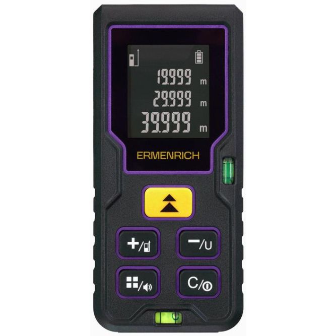 Рулетка лазерная Reel PLUS GD80 фиолет. Ermenrich 85315