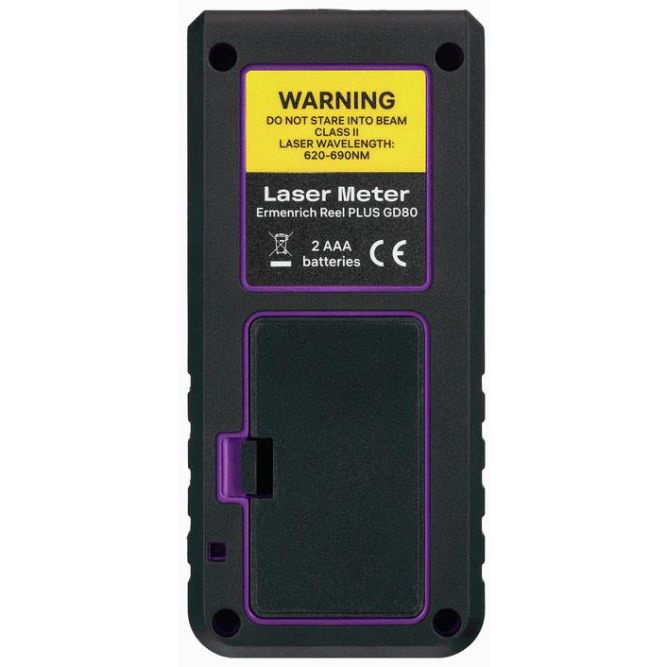 Рулетка лазерная Reel PLUS GD80 фиолет. Ermenrich 85315