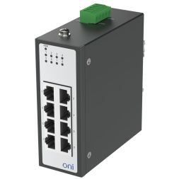 Коммутатор промышленный неуправляемый ISU-430 Ethernet 8 портов 10/100BaseT разъем RJ45 24В AC/12/24/48В DC с резервированием ONI ISU-430-8FE0000000000