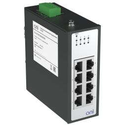 Коммутатор промышленный неуправляемый ISU-430 Ethernet 8 портов 10/100BaseT разъем RJ45 24В AC/12/24/48В DC с резервированием ONI ISU-430-8FE0000000000