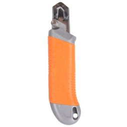 Нож с выдвижным лезвием 25 мм, металлический корпус, автоматический фиксатор, Вихрь