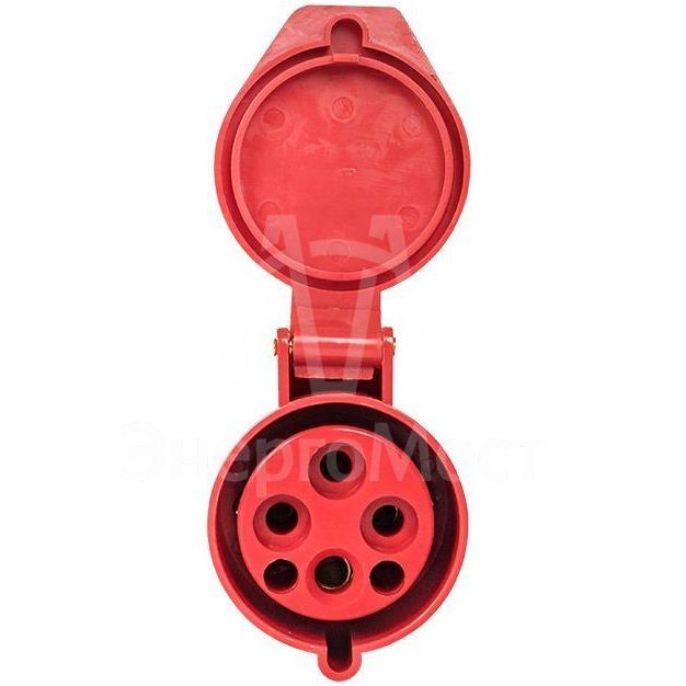 Розетка кабельная 16А 380В 3P+РЕ IP44 (214) EKF ps-214-16-380