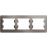 Рамка 3-м Glossa горизонт. платина SchE GSL001203