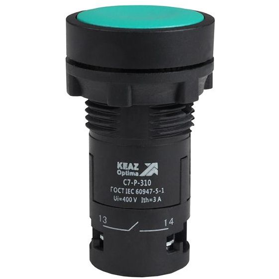 Кнопка OptiSignal Compact D22 С7-P-310 зел. 1НО XB7NA31 КЭАЗ 362032