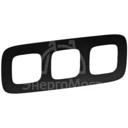 Рамка 3-м Valena Allure универсальная мат. черн. Leg 754403