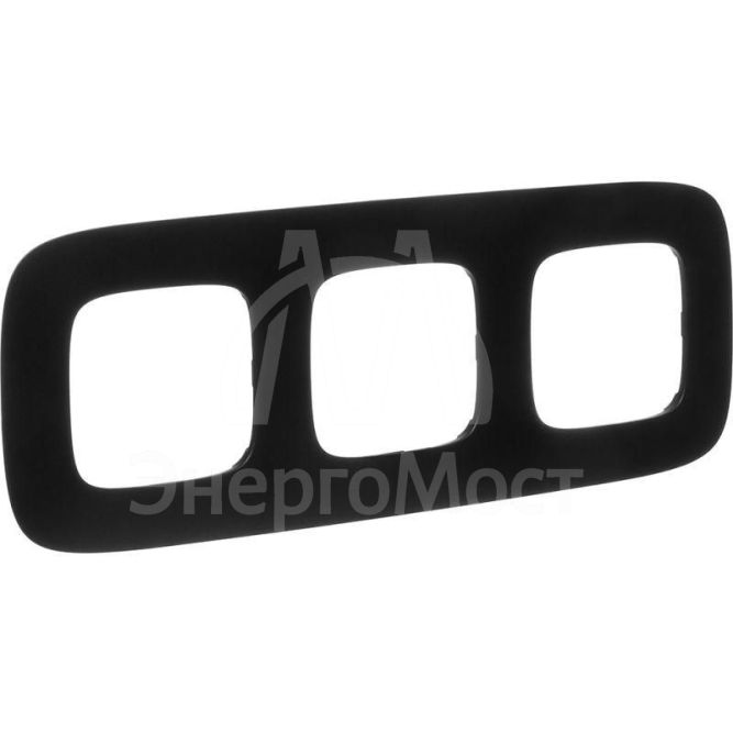 Рамка 3-м Valena Allure универсальная мат. черн. Leg 754403