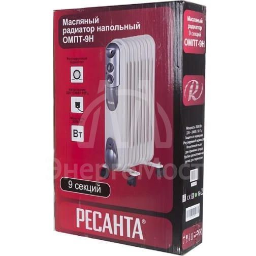 Радиатор электрич. 9 секц. масл. ОМПТ- 9Н (2кВт) Ресанта 67/3/4