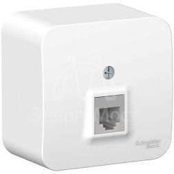 Розетка телефонная 1-м ОП BLANCA RJ11 изол. пласт. бел. SchE BLNIA011001