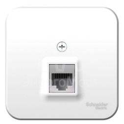 Розетка телефонная 1-м ОП BLANCA RJ11 изол. пласт. бел. SchE BLNIA011001