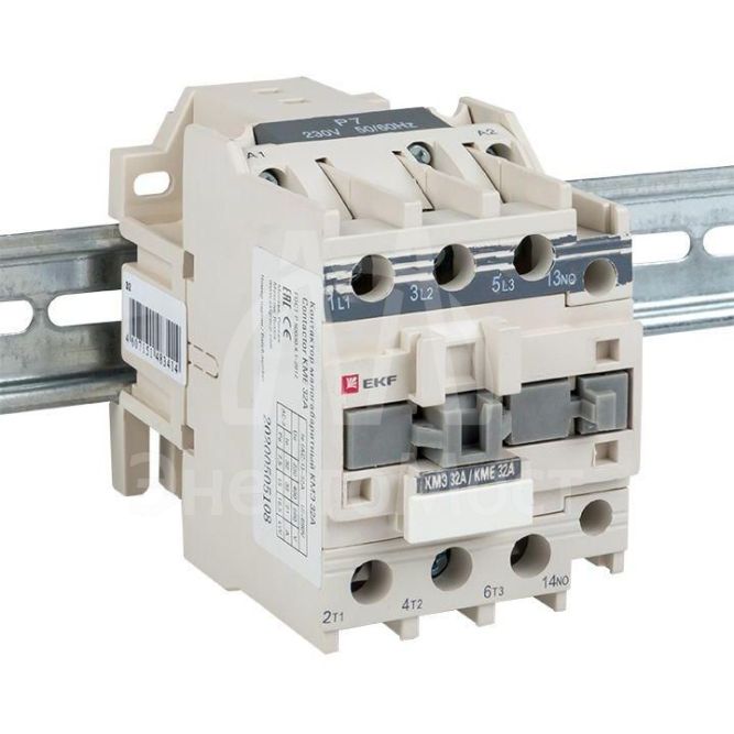 Контактор КМЭ 32А кат. 220В AC 1НЗ EKF ctr-s-32-220-nc