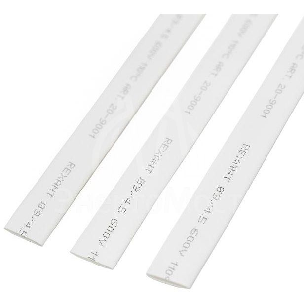 Трубка термоусадочная 9.0/4.5 1м бел. REXANT 20-9001