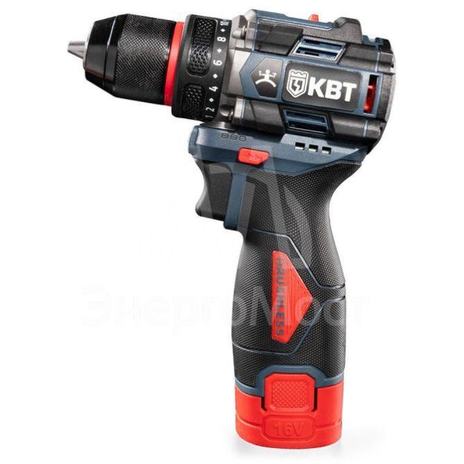 Шуруповерт аккумуляторный бесщеточный DB-16-10 серия ПРОФИ КВТ 102587