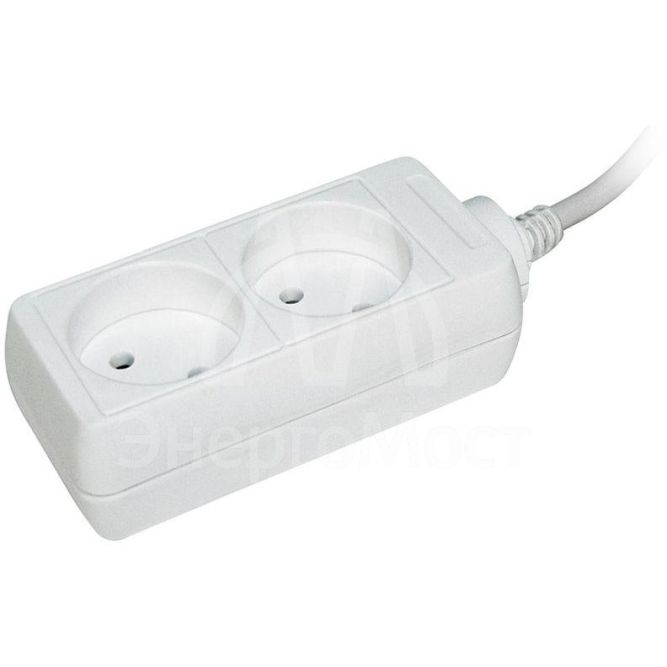 Удлинитель 2х1.5м без заземл. 10А IP20 У2 2P 2х0.75 IEK WYP10-06-02-01-N