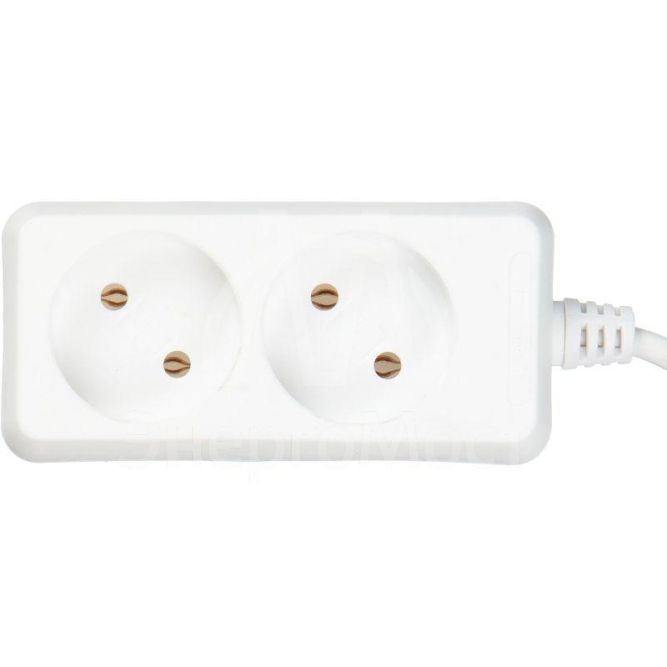 Удлинитель 2х1.5м без заземл. 10А IP20 У2 2P 2х0.75 IEK WYP10-06-02-01-N