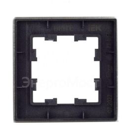 Рамка 1-м BRITE РУ-1-1-БрА металл алюм. IEK BR-M12-M-K47
