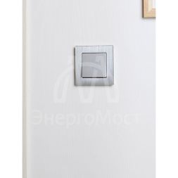 Рамка 1-м BRITE РУ-1-1-БрА металл алюм. IEK BR-M12-M-K47