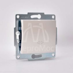 Механизм выключателя промежуточного 1-кл. 2п СП Karina 10А IP20 жемчуж./бел. перламутр LEZARD 707-3088-107