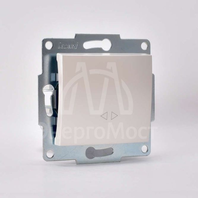 Механизм выключателя промежуточного 1-кл. 2п СП Karina 10А IP20 жемчуж./бел. перламутр LEZARD 707-3088-107