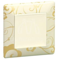 Механизм переключателя 1-кл. СП Valena Life 10А IP20 250В 10AX с лиц. панелью безвинт. зажимы сл. кость Leg 752506