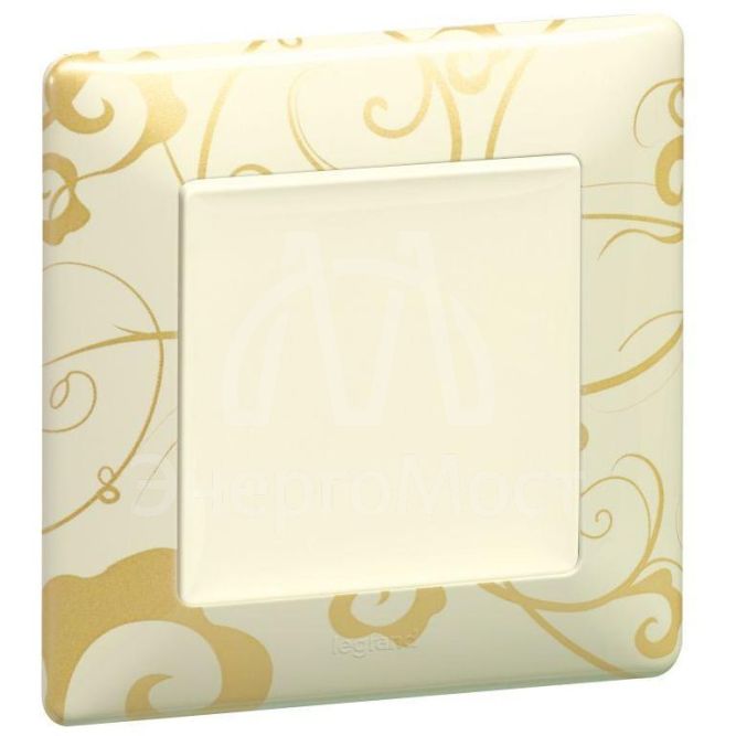 Механизм переключателя 1-кл. СП Valena Life 10А IP20 250В 10AX с лиц. панелью безвинт. зажимы сл. кость Leg 752506