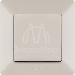 Механизм переключателя 1-кл. СП Valena Life 10А IP20 250В 10AX с лиц. панелью безвинт. зажимы сл. кость Leg 752506