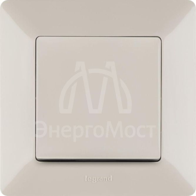 Механизм переключателя 1-кл. СП Valena Life 10А IP20 250В 10AX с лиц. панелью безвинт. зажимы сл. кость Leg 752506