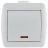 Выключатель 1-кл. ОП Ната 10А IP20 с подсветкой бел. LEZARD 710-0200-111